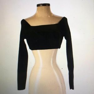 Crop Top | Off the shoulder | Black